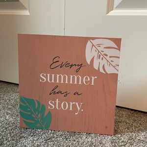 Fun Peach colored summer plaque